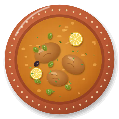 Photo of a chicken tagine, sent to MaklaFit AI